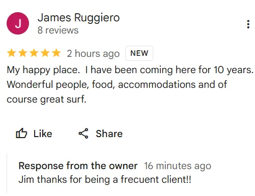 Guest review K59 Surf Resort