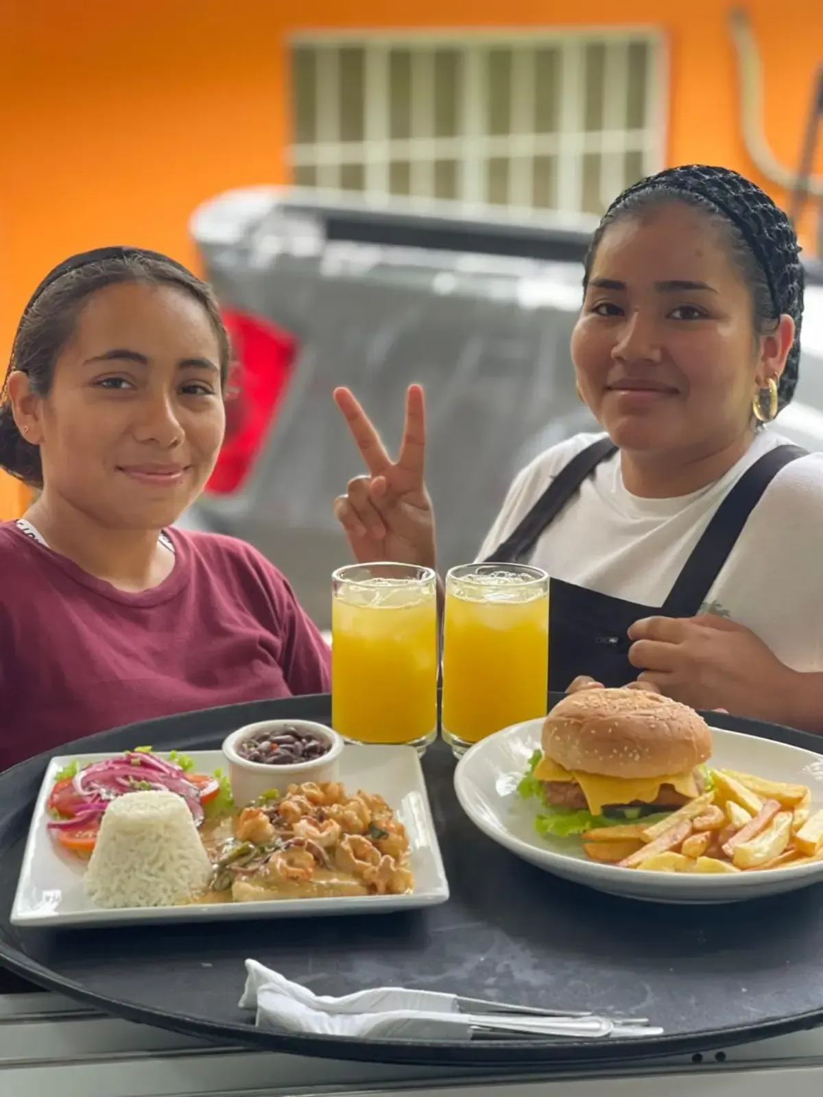 Fresh breakfast with tropical juice at K59 Surf Resort restaurant